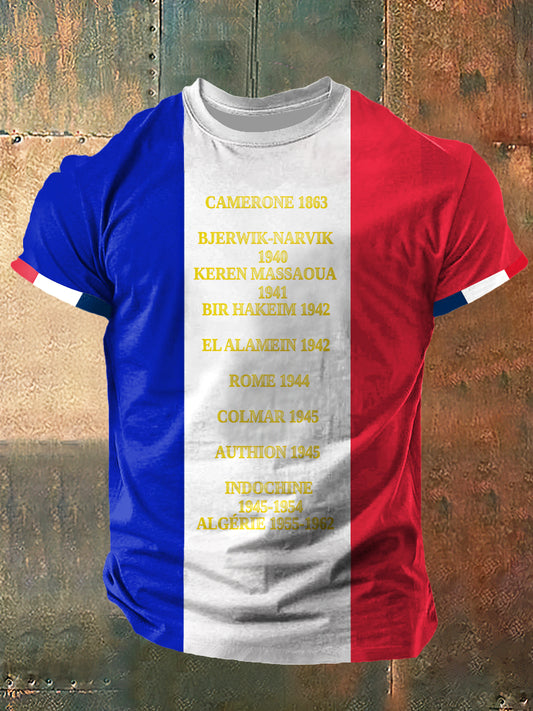 Histoire de la Légion 13 Eme DBRI Imprimer Vintage Fashion T-shirt à manches courtes