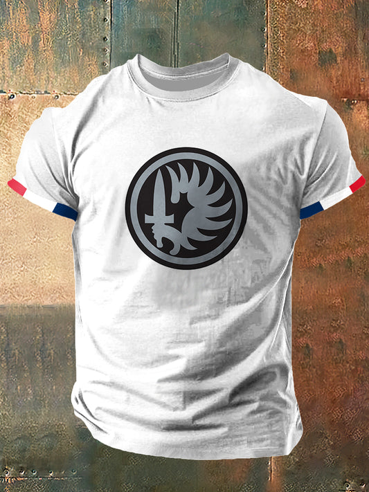 T-shirt à manches courtes Legion Print Vintage Fashion pour hommes