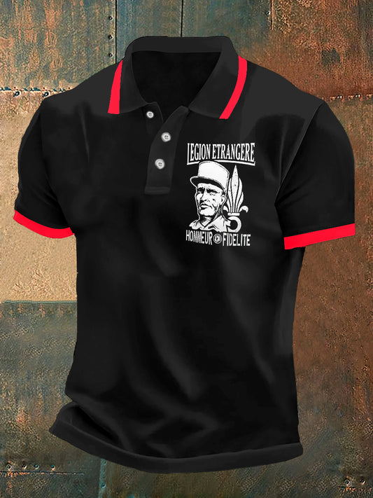 T-shirt à manches courtes Legion Etrangere Huooenr Fidelite Print pour homme