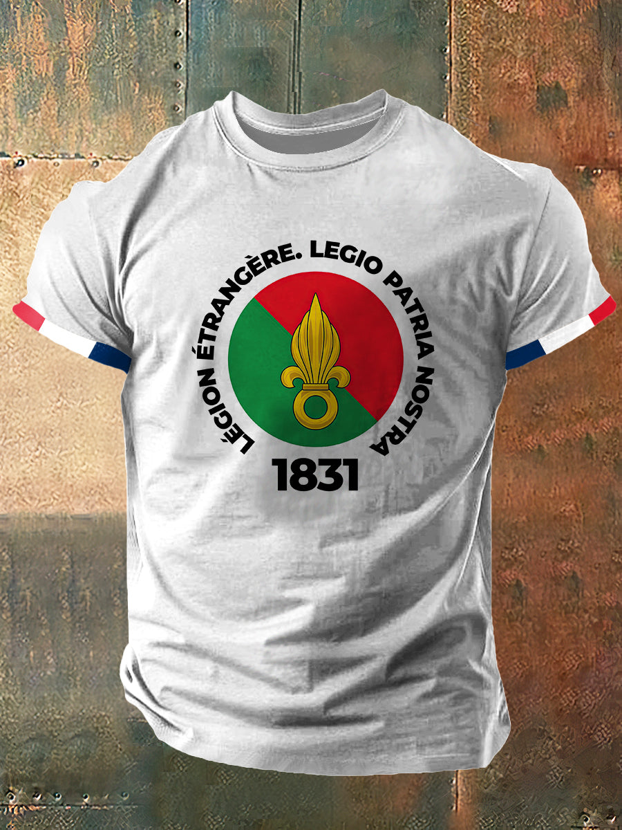 Légion Etrangere 1831 Imprimer Vintage Fashion T-shirt à manches courtes pour hommes