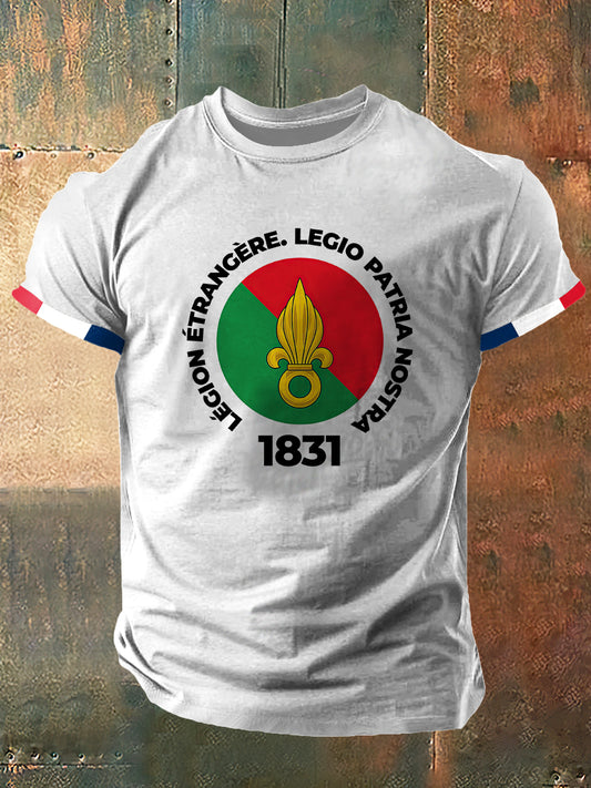 Légion Etrangere 1831 Imprimer Vintage Fashion T-shirt à manches courtes pour hommes