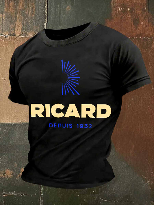 Tee-shirt imprimé à manches courtes Tant Qu'il Y A Du Ricard Homme