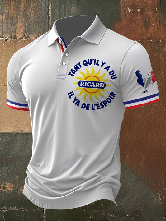 Polo à manches courtes Tant Qu'il Y A Du Ricard Homme