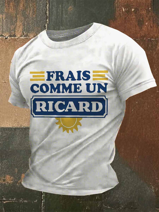 Tee-shirt imprimé à manches courtes Tant Qu'il Y A Du Ricard Homme