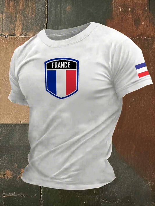 T-Shirt Rétro À Manches Courtes Pour Homme