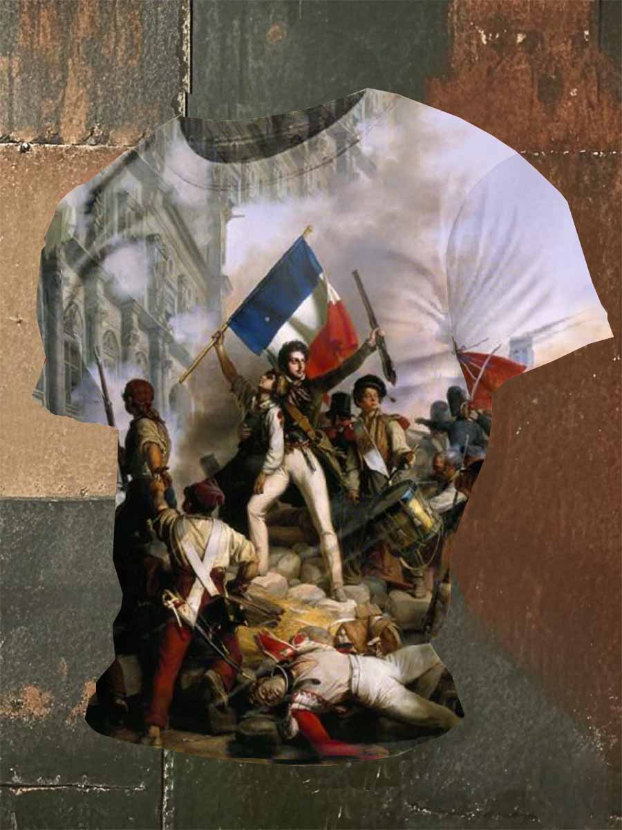 T-Shirt Rétro À Manches Courtes Napoléon Pour Homme
