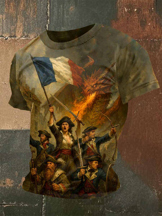 T-Shirt À Manches Courtes Vintage Marianna Pour Homme