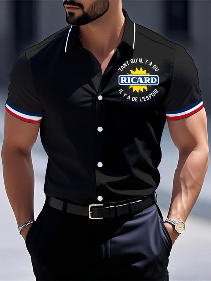 Chemise à manches courtes Tant Qu'il Y A Du Ricard Homme