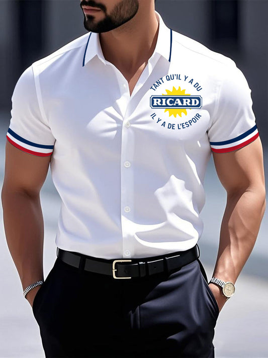 Chemise à manches courtes Tant Qu'il Y A Du Ricard Homme