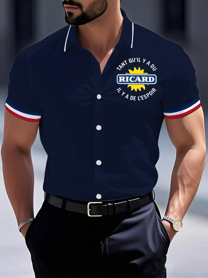 Chemise à manches courtes Tant Qu'il Y A Du Ricard Homme
