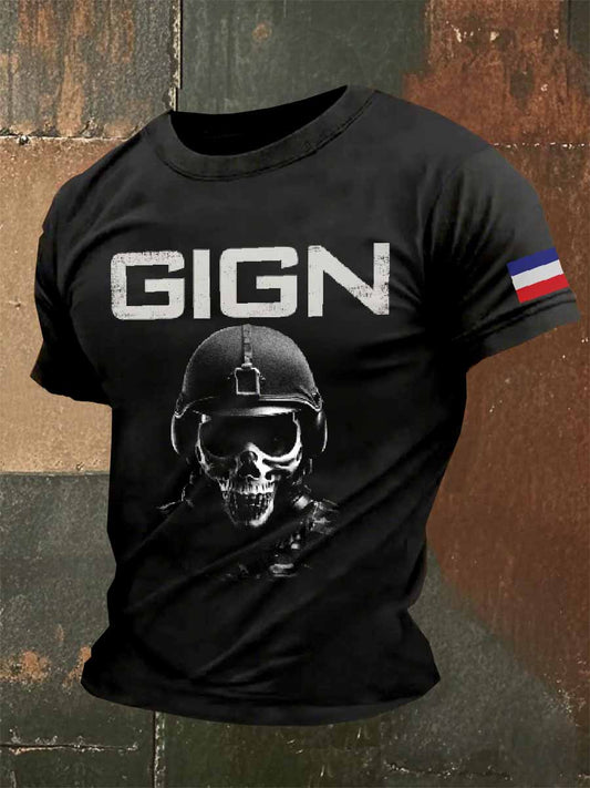 T-Shirt À Manches Courtes Pour Homme De La Gendarmerie Française