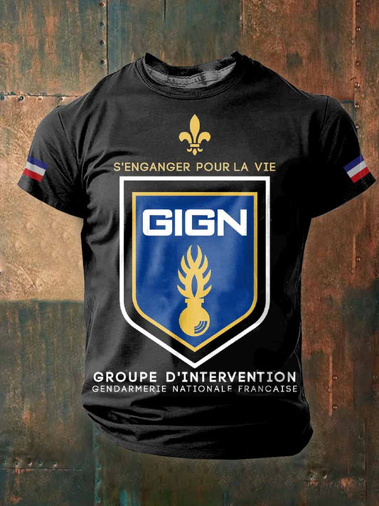 T-Shirt Imprimé À Manches Courtes Pour Homme