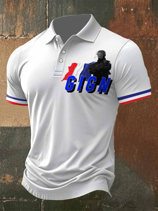Polo À Manches Courtes Pour Homme De La Gendarmerie Nationale
