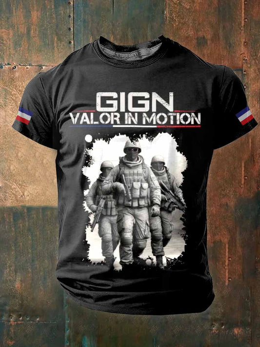 T-Shirt À Manches Courtes Pour Homme De La Gendarmerie Française