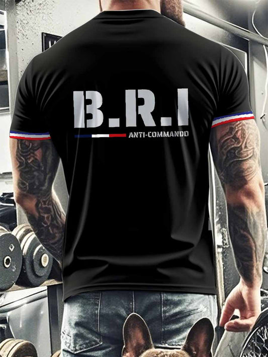 T-Shirt Imprimé À Manches Courtes Pour Homme