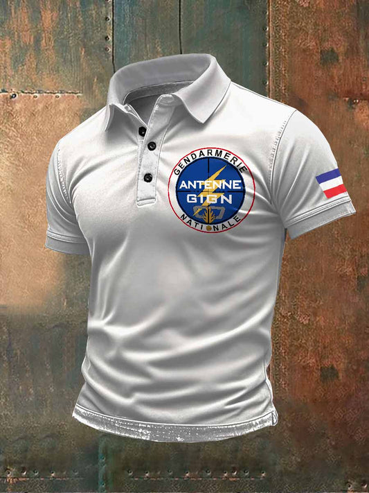 Polo À Manches Courtes Pour Homme De La Gendarmerie Nationale