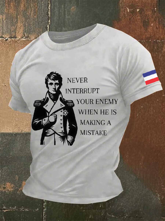 T-Shirt À Manches Courtes Vintage Napoléon Pour Homme