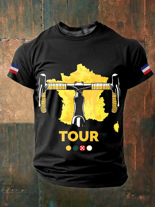 T-Shirt À Manches Courtes Tour De France Pour Homme