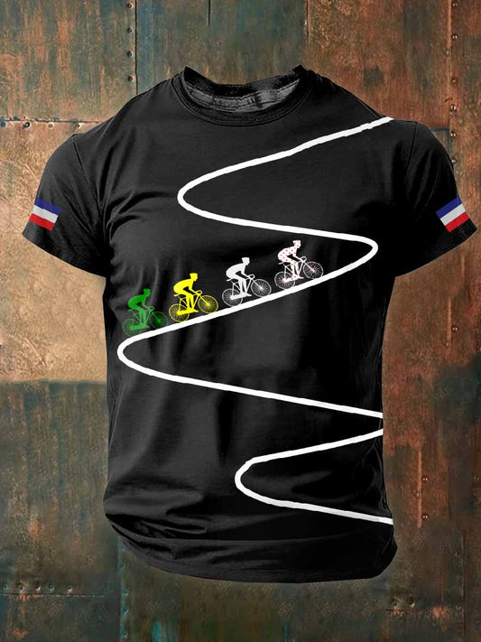 T-Shirt À Manches Courtes Tour De France Pour Homme