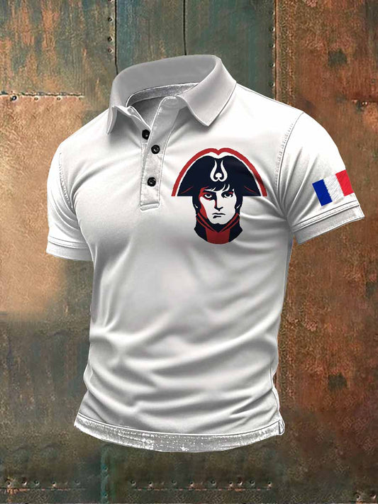 Polo À Manches Courtes Imprimé Napoléon Pour Homme