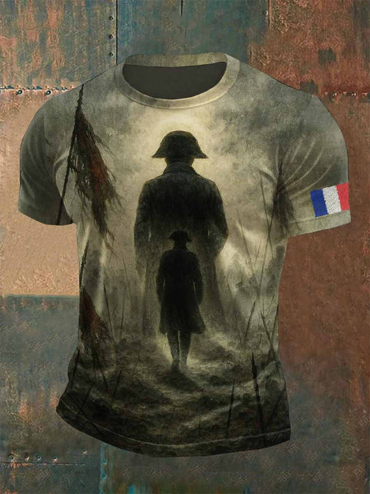 T-Shirt À Manches Courtes Imprimé Napoléon Pour Homme