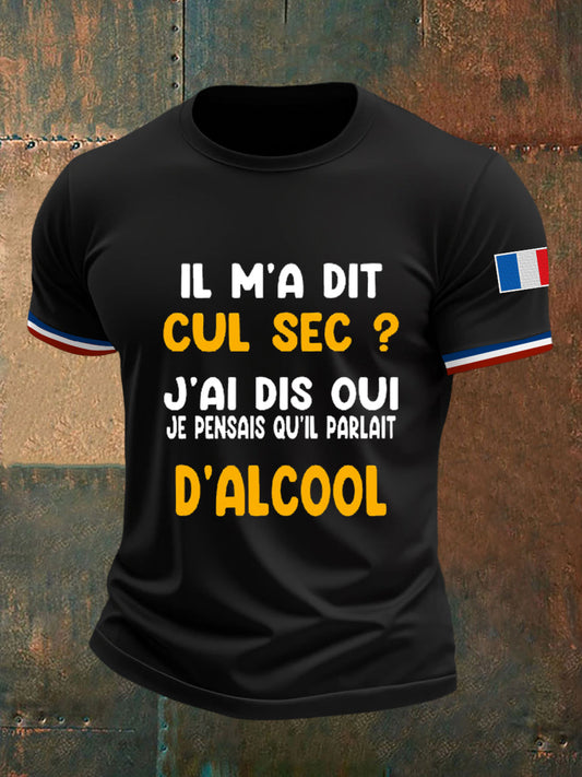 T-shirt manches courtes Cul Sec Alcool Beauf Homme