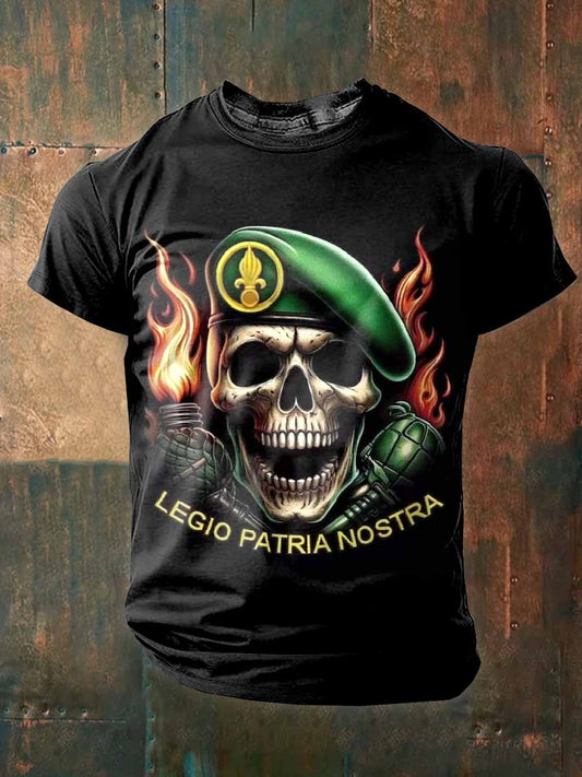 T-Shirt Vintage Régiment Étranger Français Pour Hommes