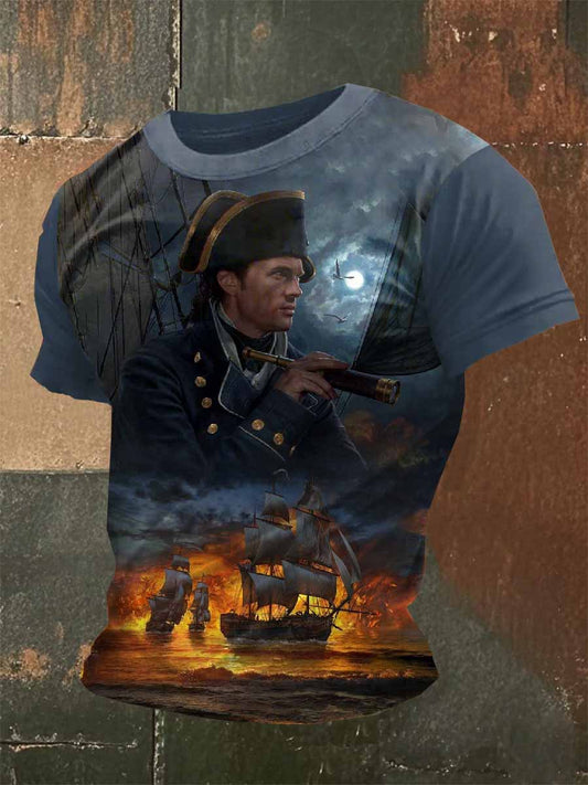 Homme Vintage Napoleon T-shirt décontracté