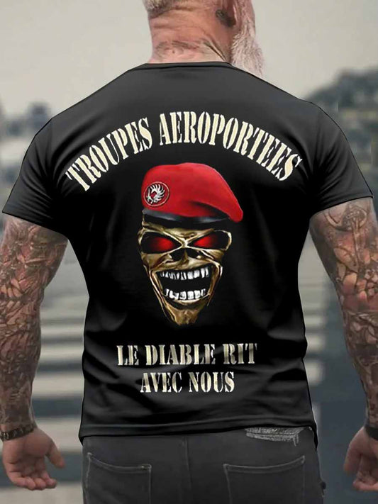 Homme Vintage Légion Étrangère T-shirt décontracté