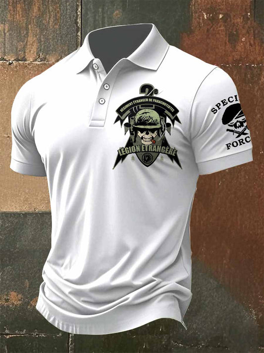 Polo Vintage Légion Étrangère Homme Imprimé