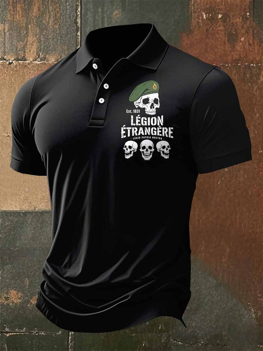 Polo Vintage Légion Étrangère Homme Imprimé