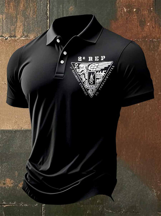 Polo Homme Vintage Régiment Étranger Français