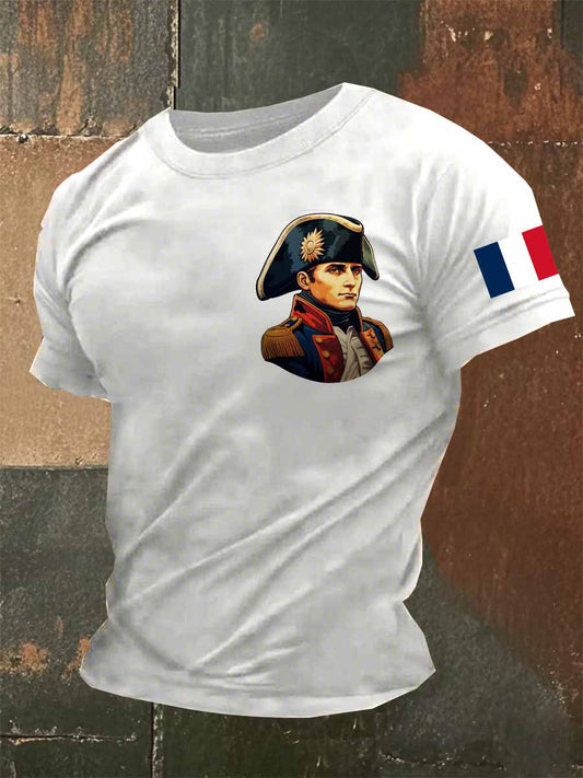 Homme Vintage Napoleon T-shirt décontracté