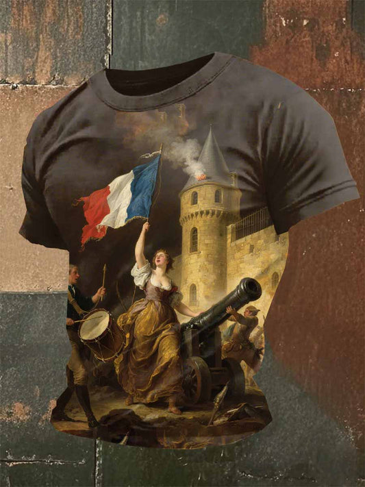 T-Shirt À Manches Courtes Vintage Marianna Pour Homme