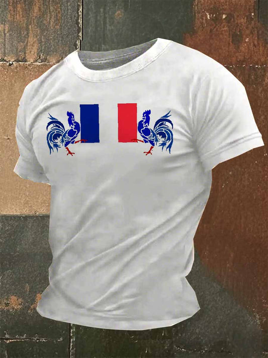 T-Shirt Imprimé À Manches Courtes Pour Homme