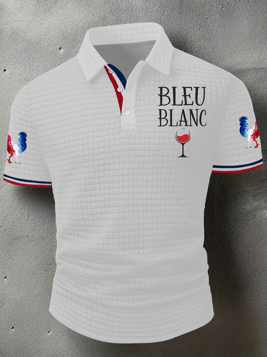 Chemise à manches courtes Bleu Blanc Rouge Homme
