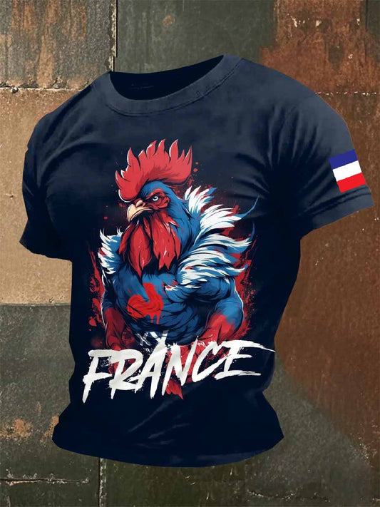 T-Shirt Imprimé À Manches Courtes Pour Homme