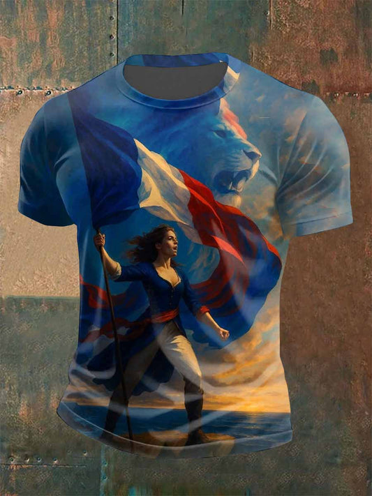 T-Shirt À Manches Courtes Vintage Marianna Pour Homme