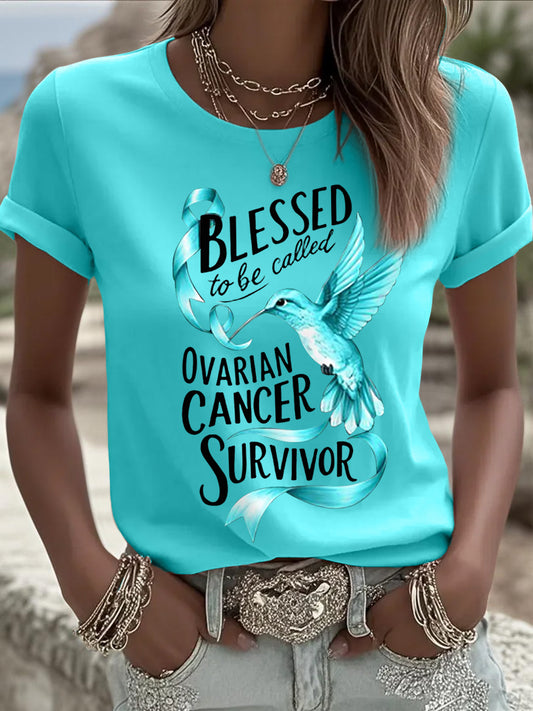 Les femmes sont bénies d'être appelé tee-shirt de survivante du cancer de l'ovaire