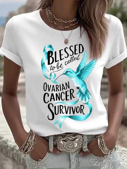 Les femmes sont bénies d'être appelé tee-shirt de survivante du cancer de l'ovaire