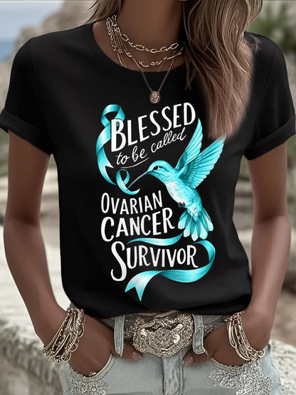 Les femmes sont bénies d'être appelé tee-shirt de survivante du cancer de l'ovaire