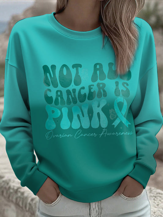 Women's Ovarian Cancer sensibilisation Sweatshirt imprimé