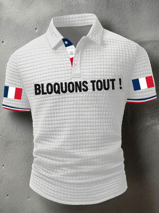 Chemise à imprimé Bloquons tout Homme