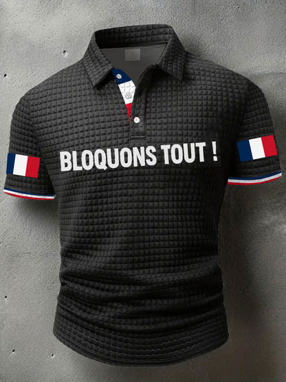 Chemise à imprimé Bloquons tout Homme