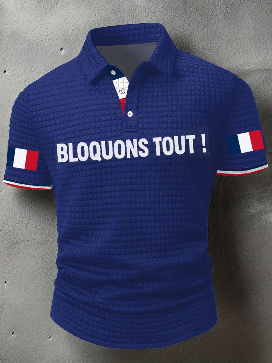 Chemise à imprimé Bloquons tout Homme