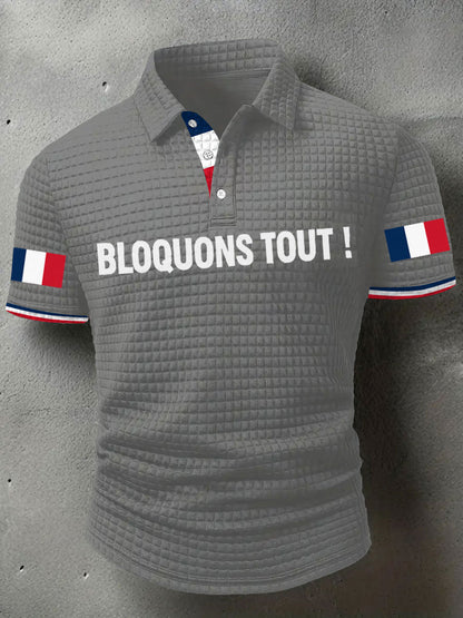 Chemise à imprimé Bloquons tout Homme