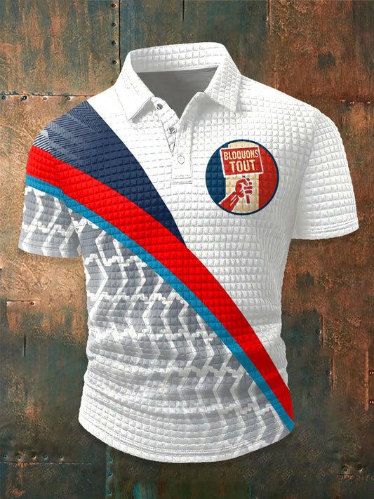 Chemise à manches courtes pour hommes Bloquons tout