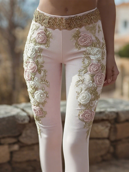 Legging rose imprimé floral Women's Breast Cancer Awareness