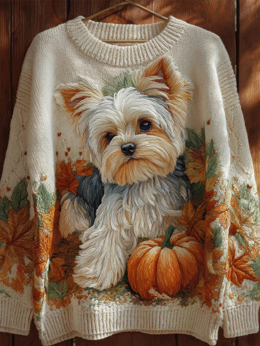 Sweat-shirt Femme Automne Chien Imprimé