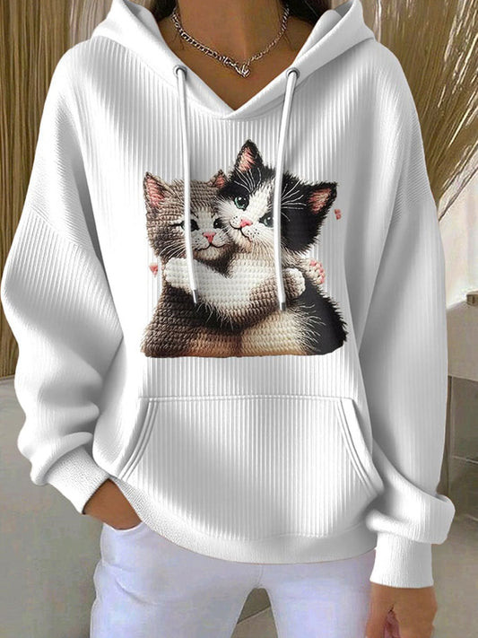 Chandail à capuchon Cut Cat Femme